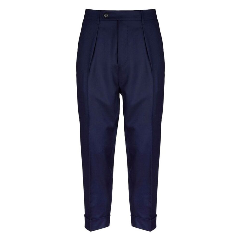 Berwich Blue Trousers - Tailored Trousers Men